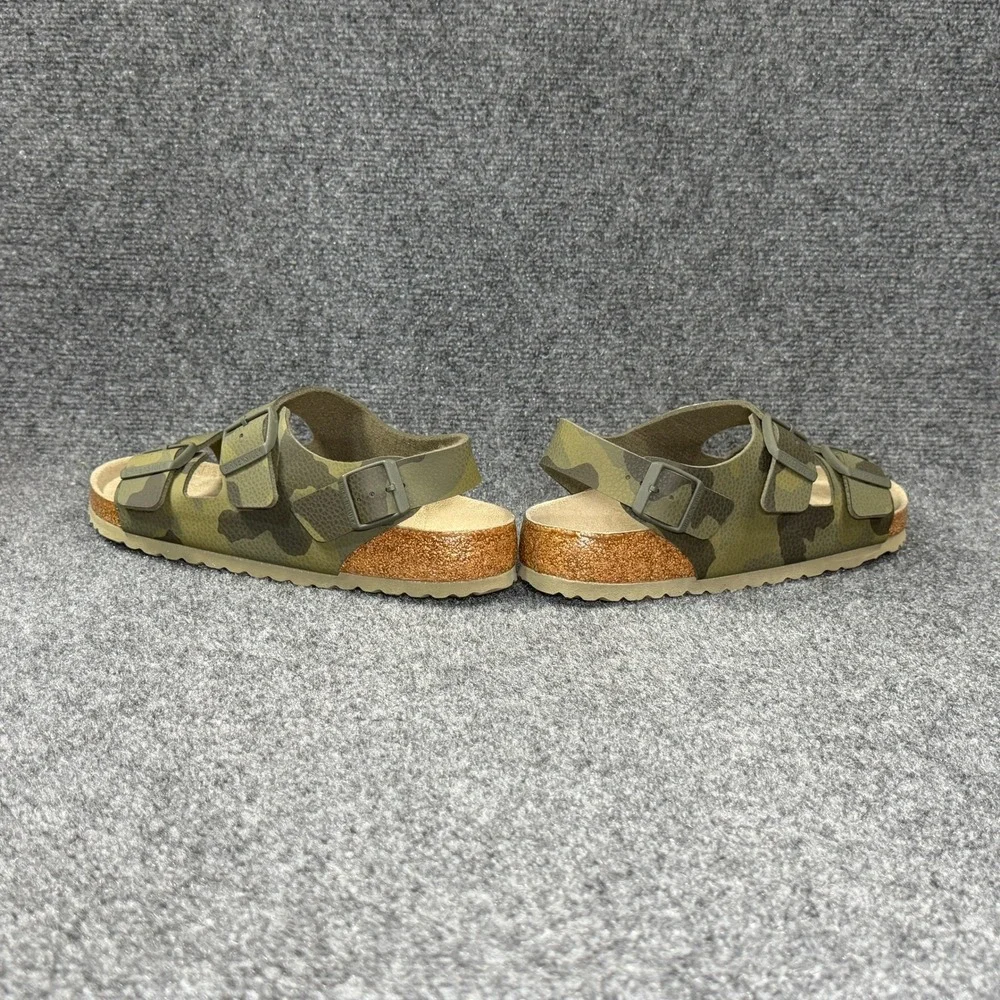 Birkenstock Milano Sandals‎ Men's 9 Desert Soil Camouflage Green Soft Footbed